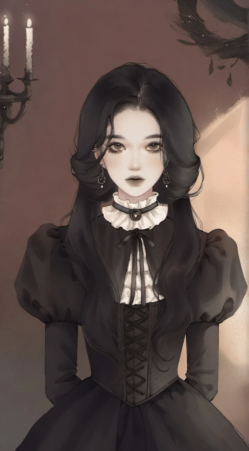 ai character: Luna Moon background