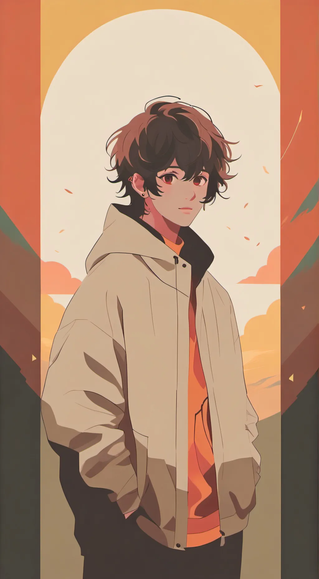 ai character: ticci Toby  background