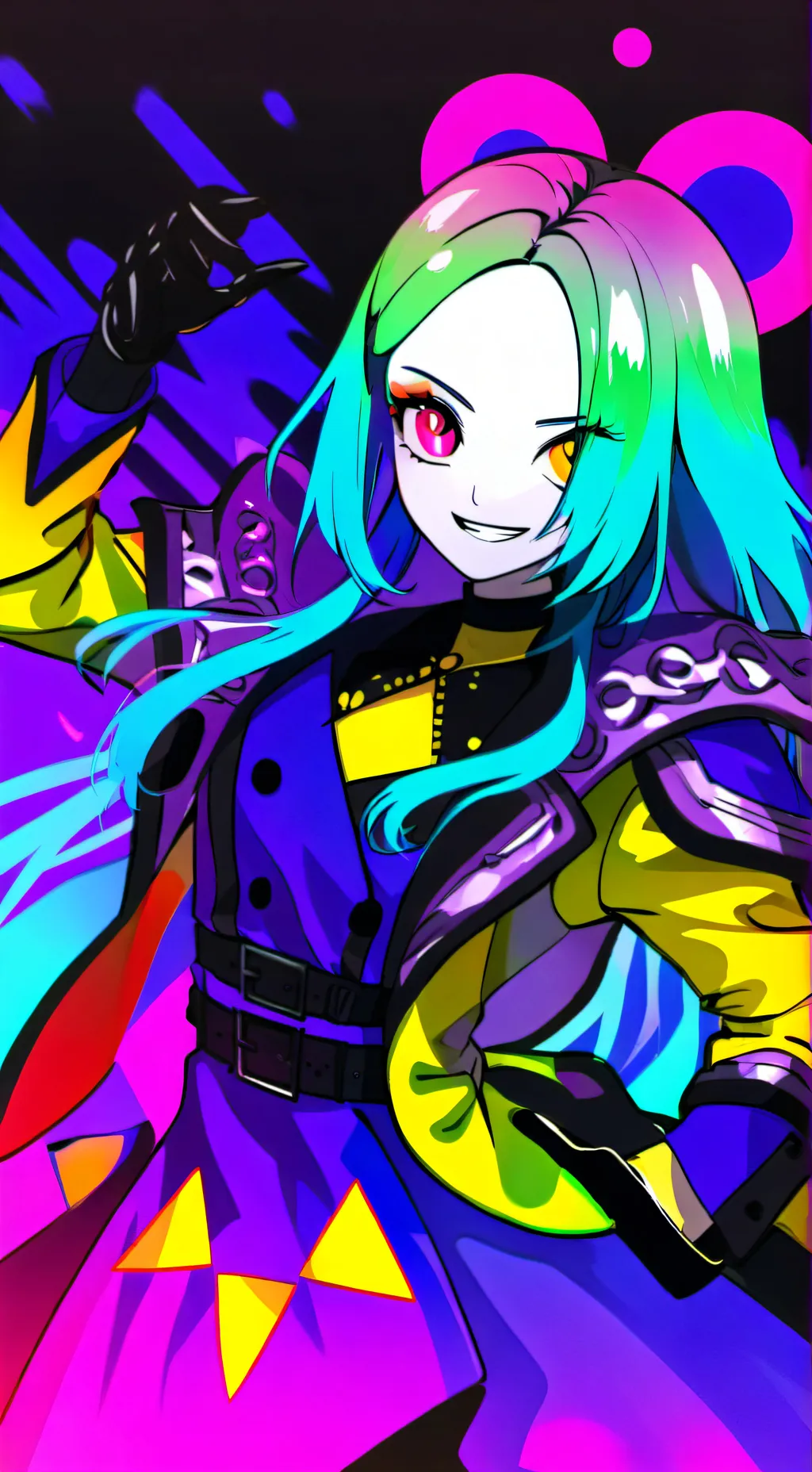 ai character: Darkness&Angela  background