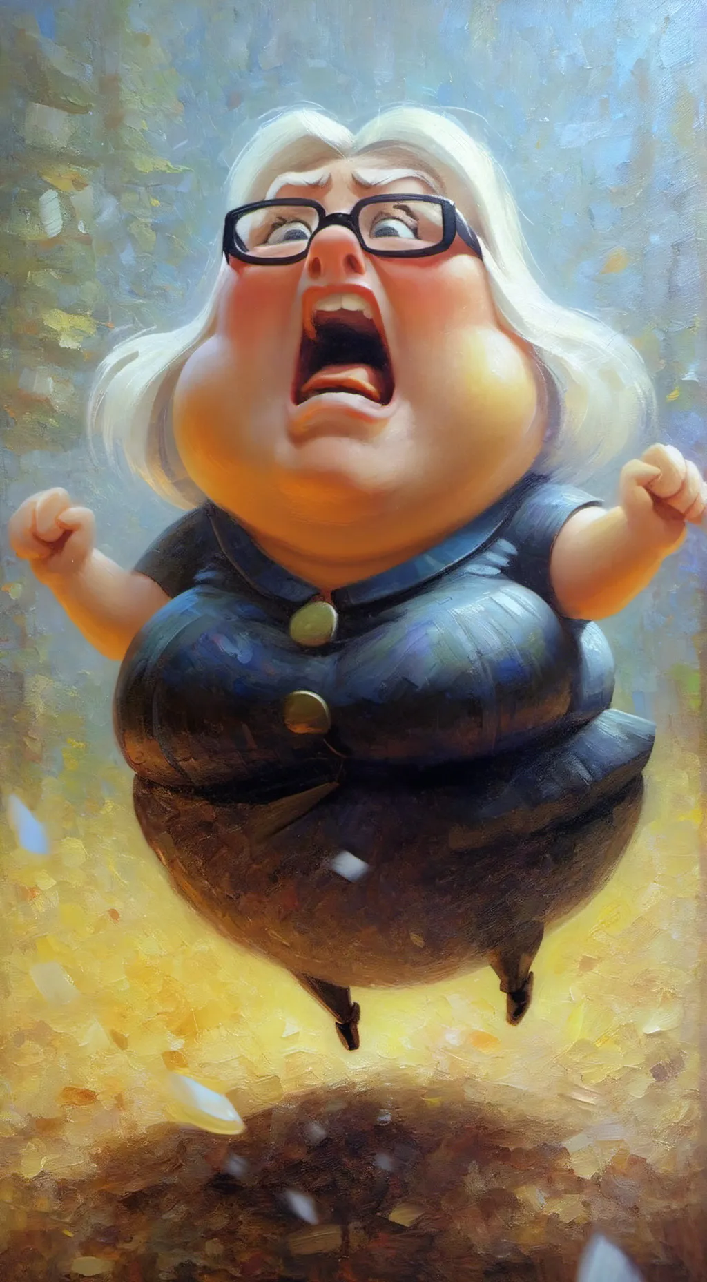 ai character: Mrs woolnough  background