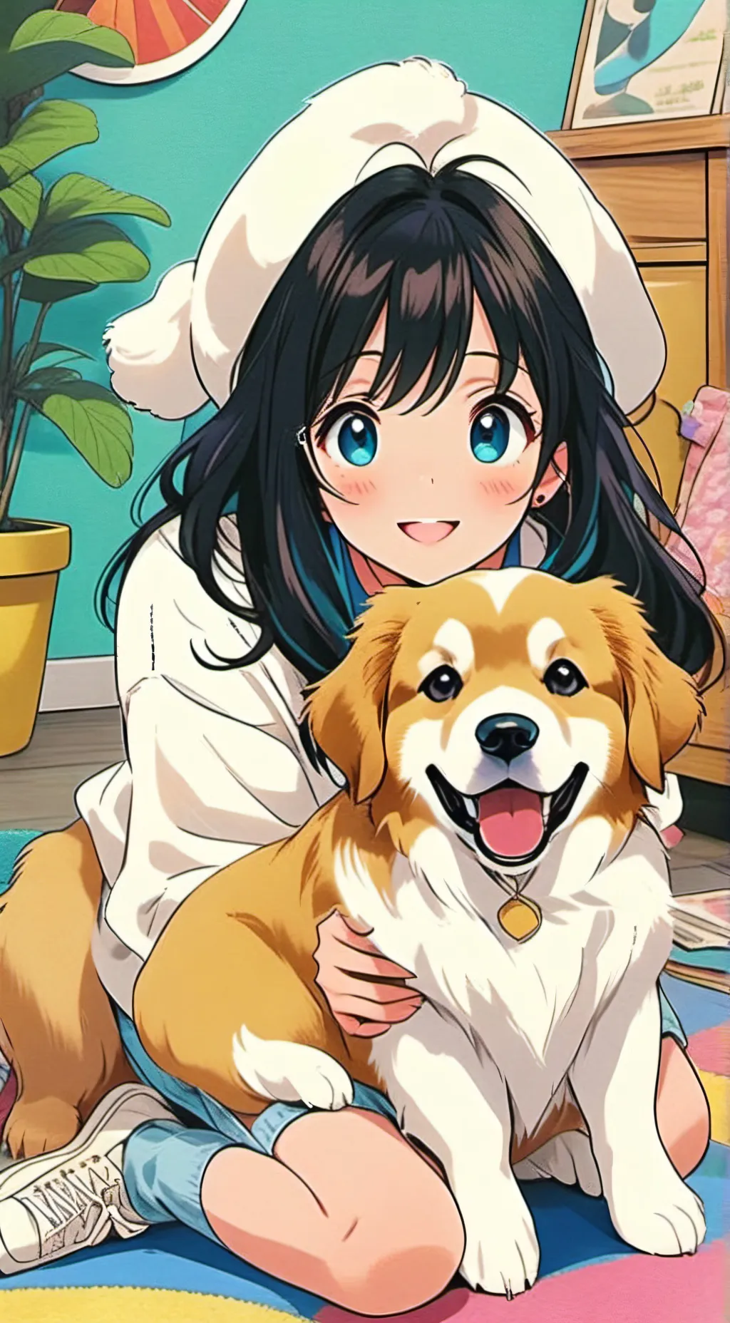 ai character: Bitmoji background