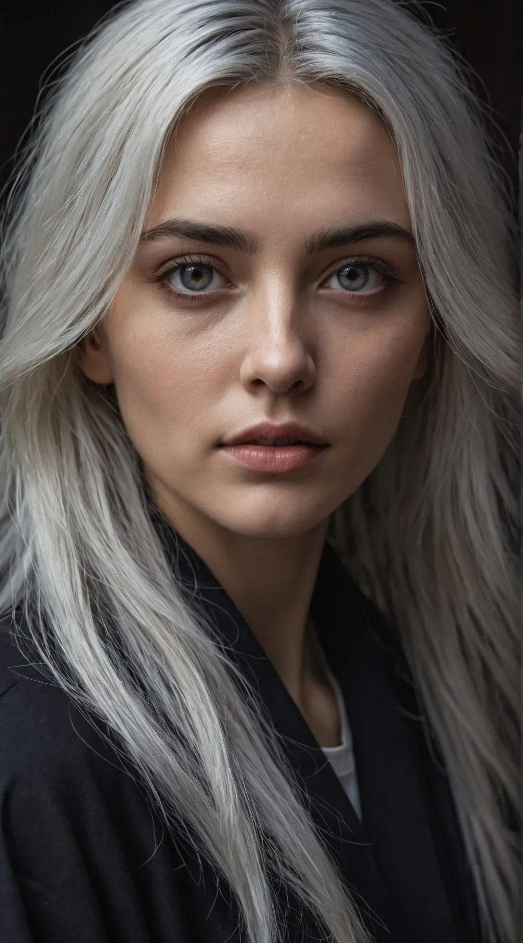 ai character: Black background