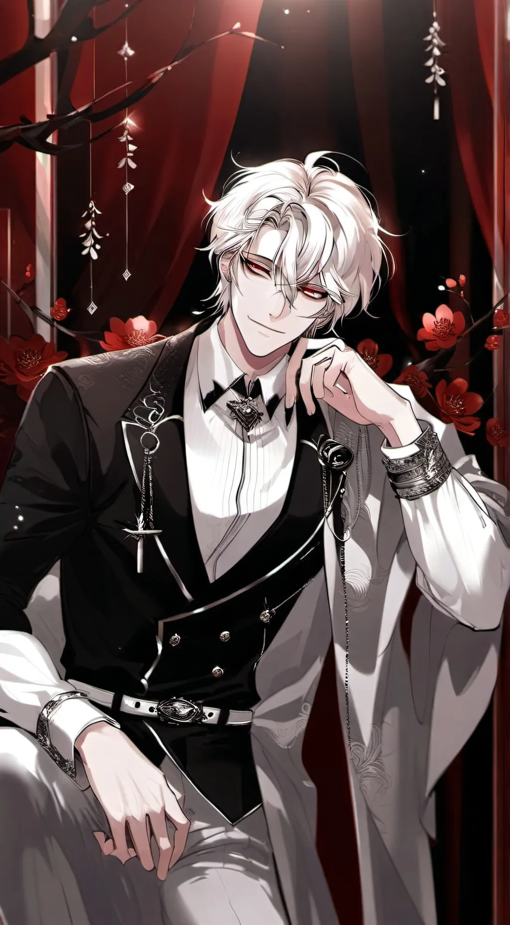 ai character: 🎩Owen<~>foger🥀 background