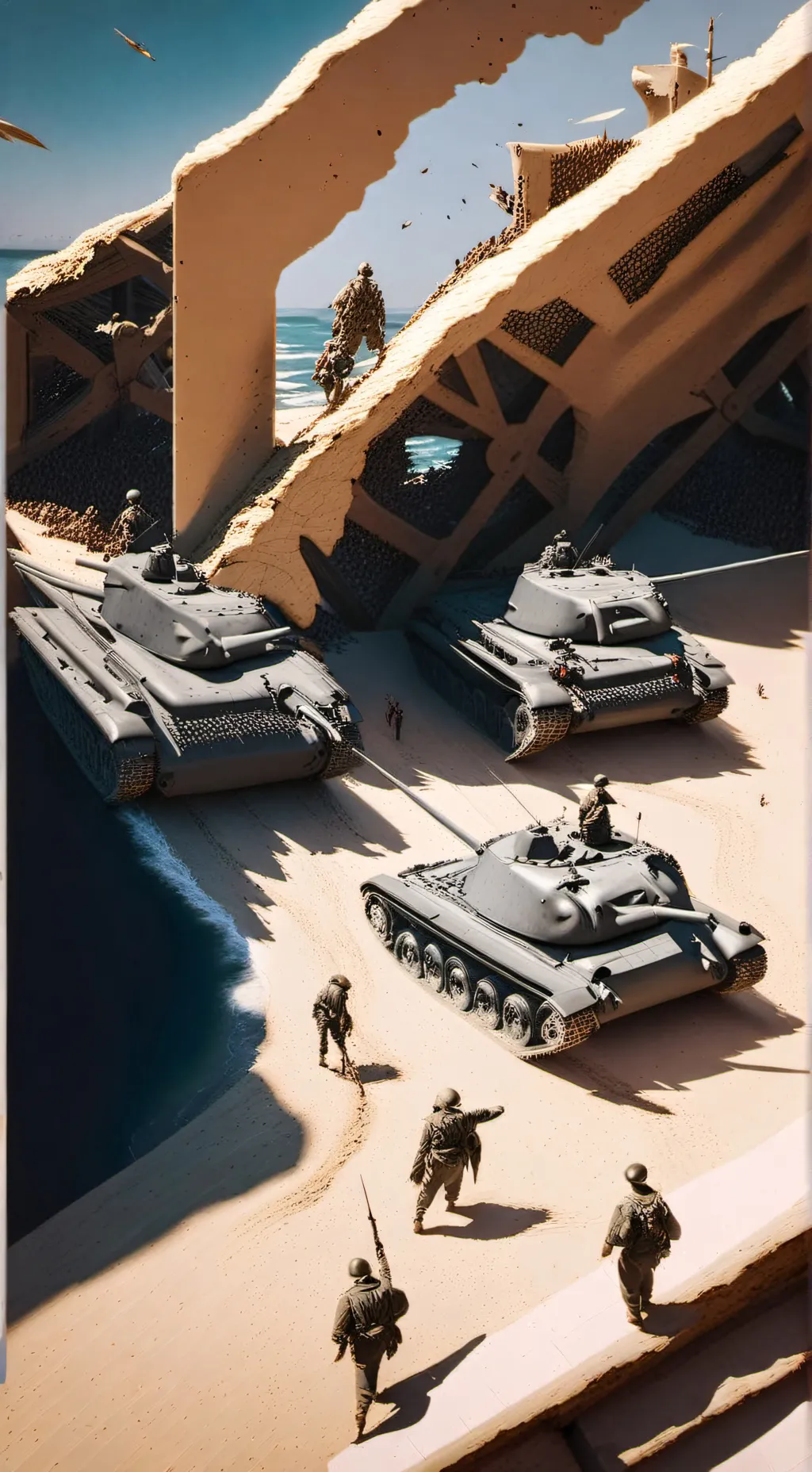 ai character: d-day  background