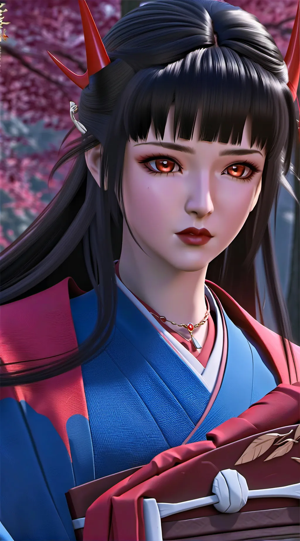 ai character: Nezuko Kamado background