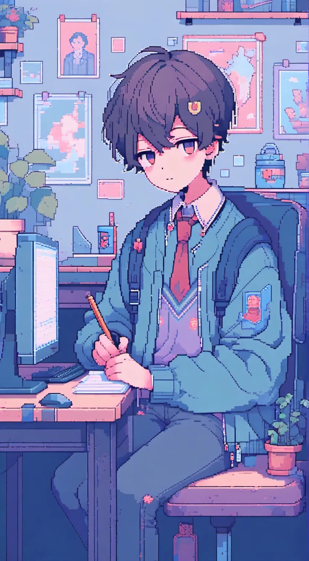 ai character: Teachers pet background