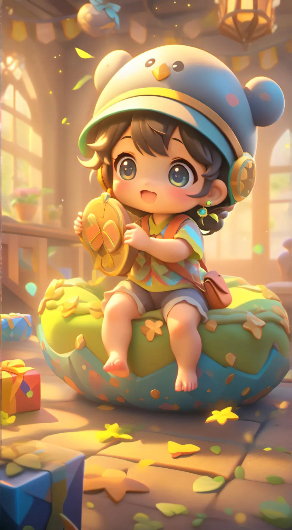 ai character: Kirishima is maid background