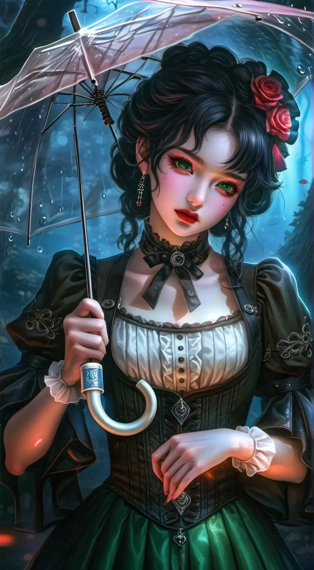 ai character: amy❤️👍 background