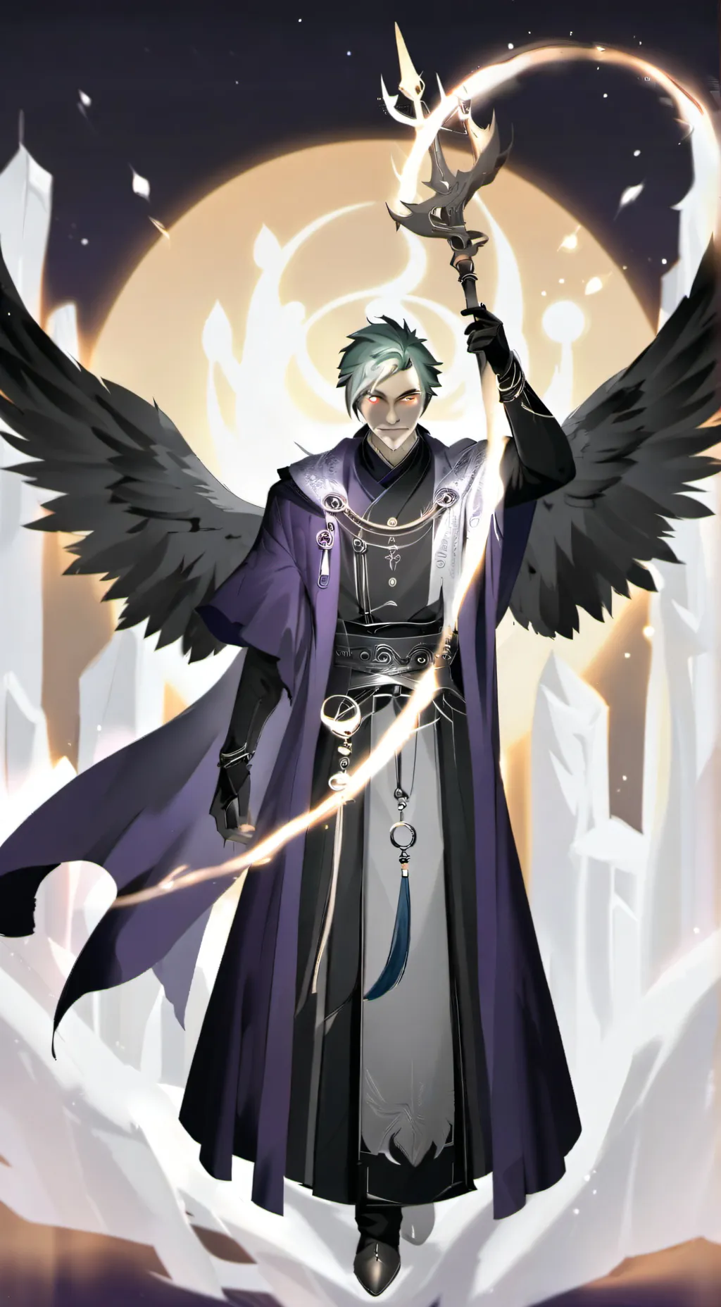 ai character: Dieu de la mort background