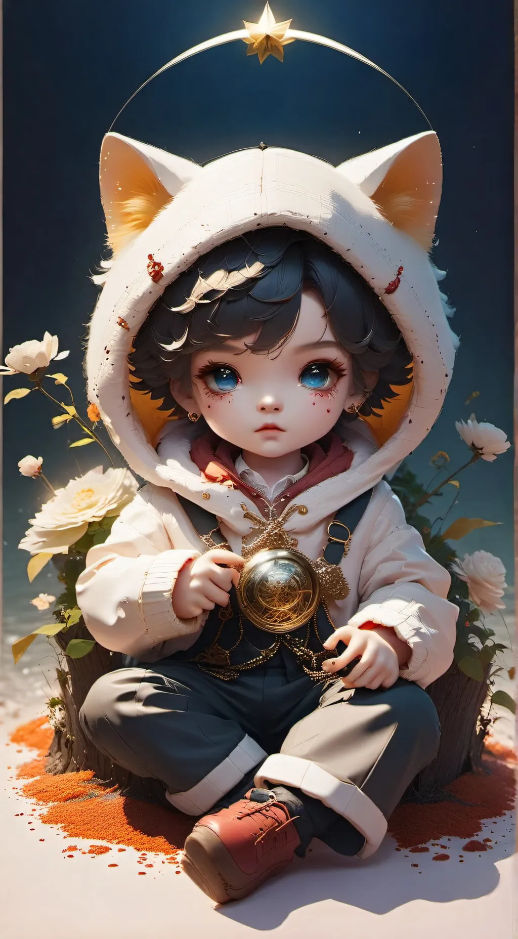 ai character: Neko comelon background