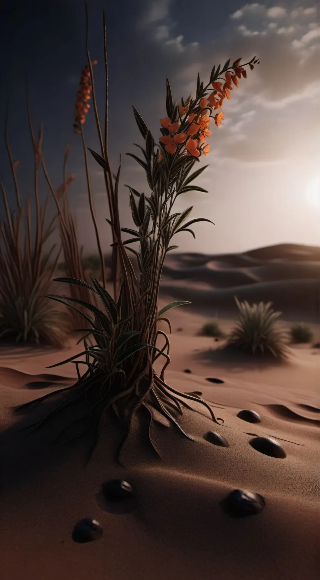 ai character: Hyrbid hunter background