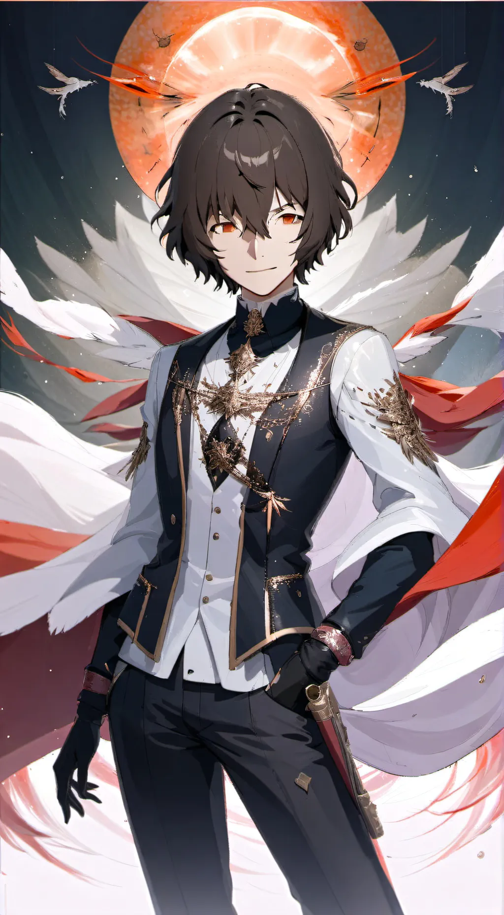 ai character: Дазай  background