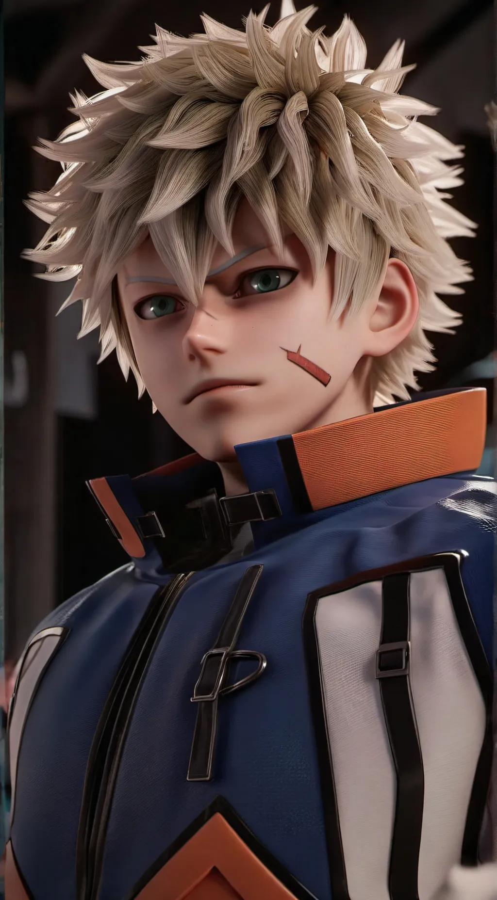 ai character: bakugo  background