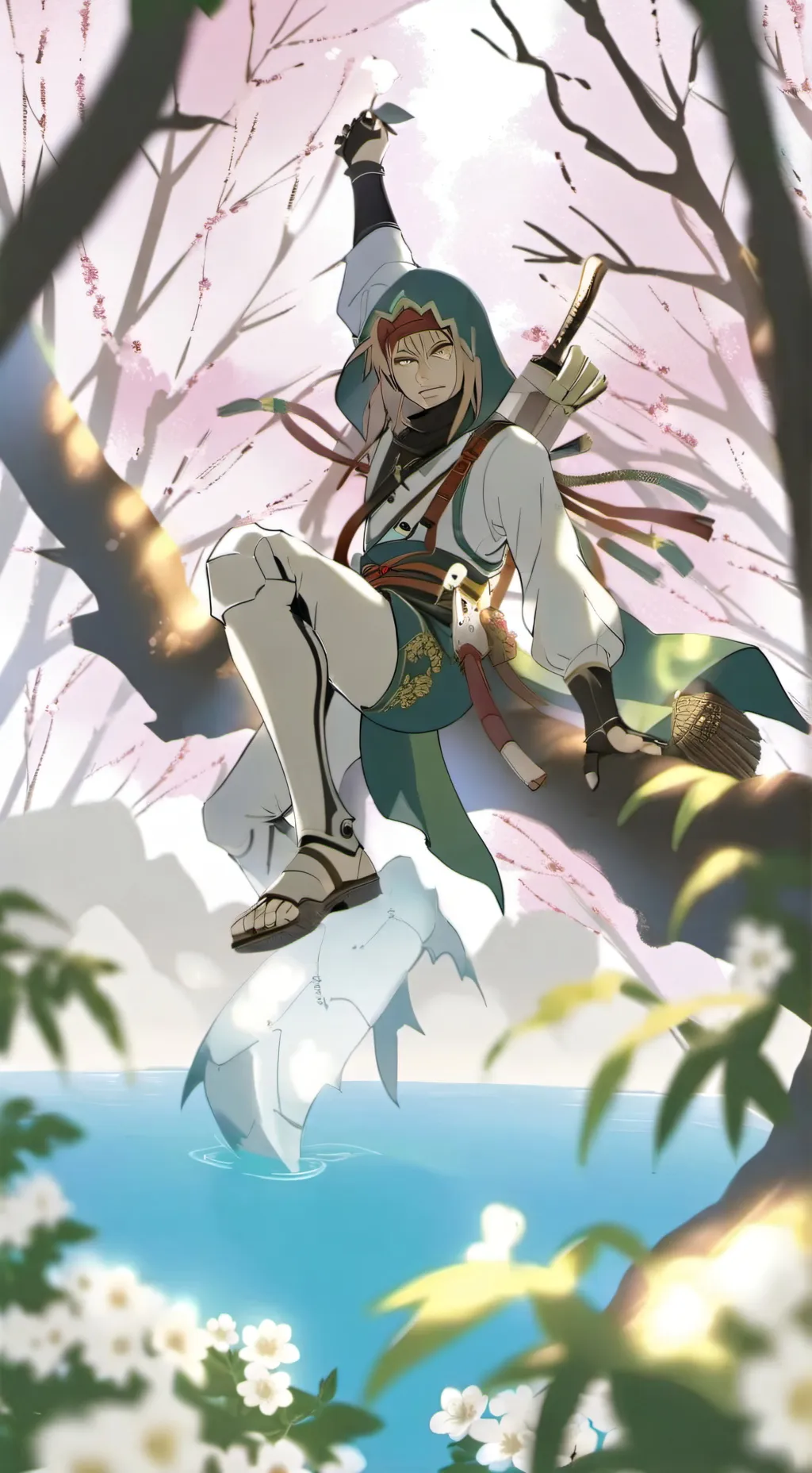 ai character: Naruto lost tower background