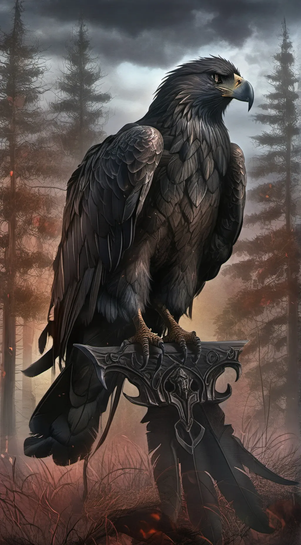 ai character: horror background