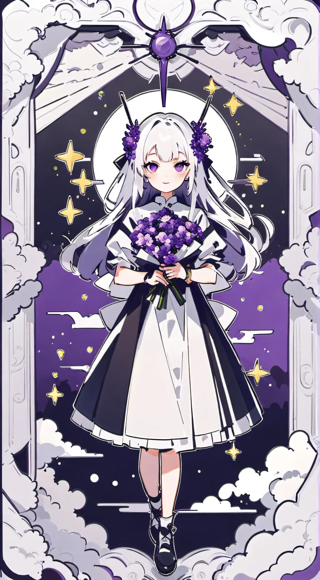 ai character: sun enferma  background