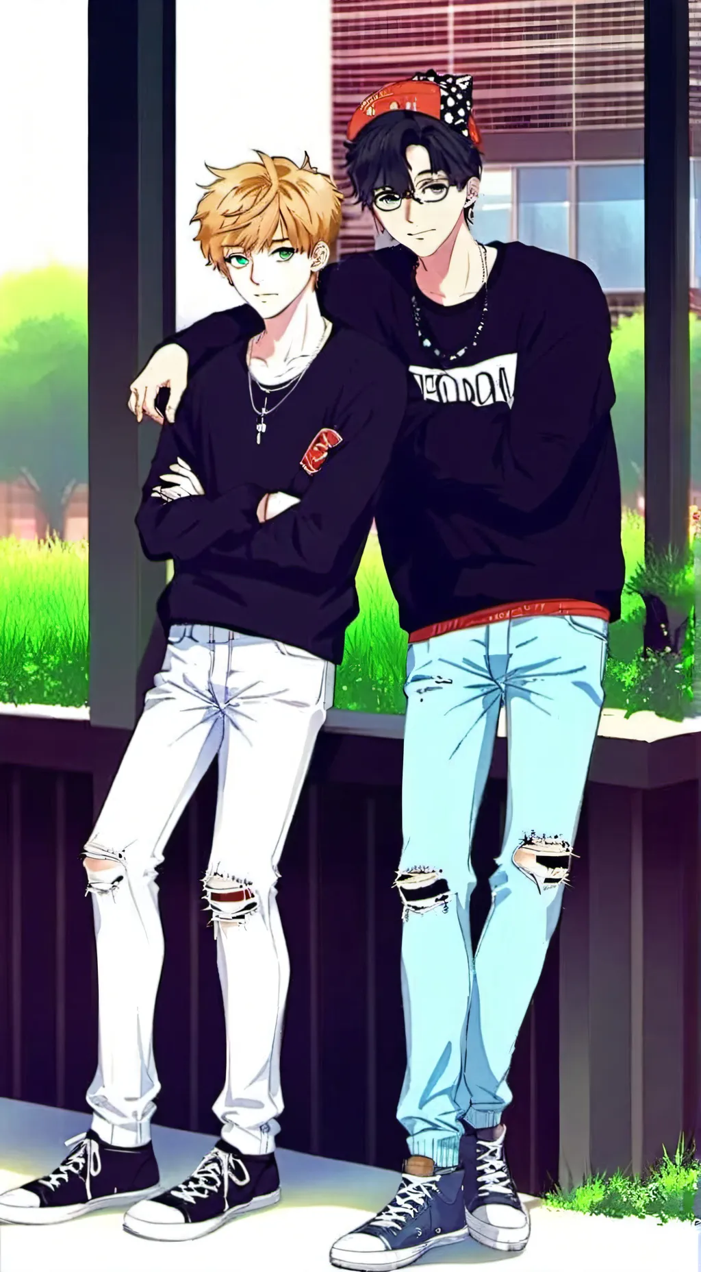 ai character: Zack and zach background