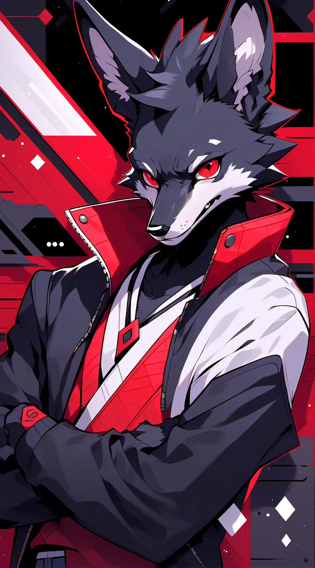 ai character: Furry Test background