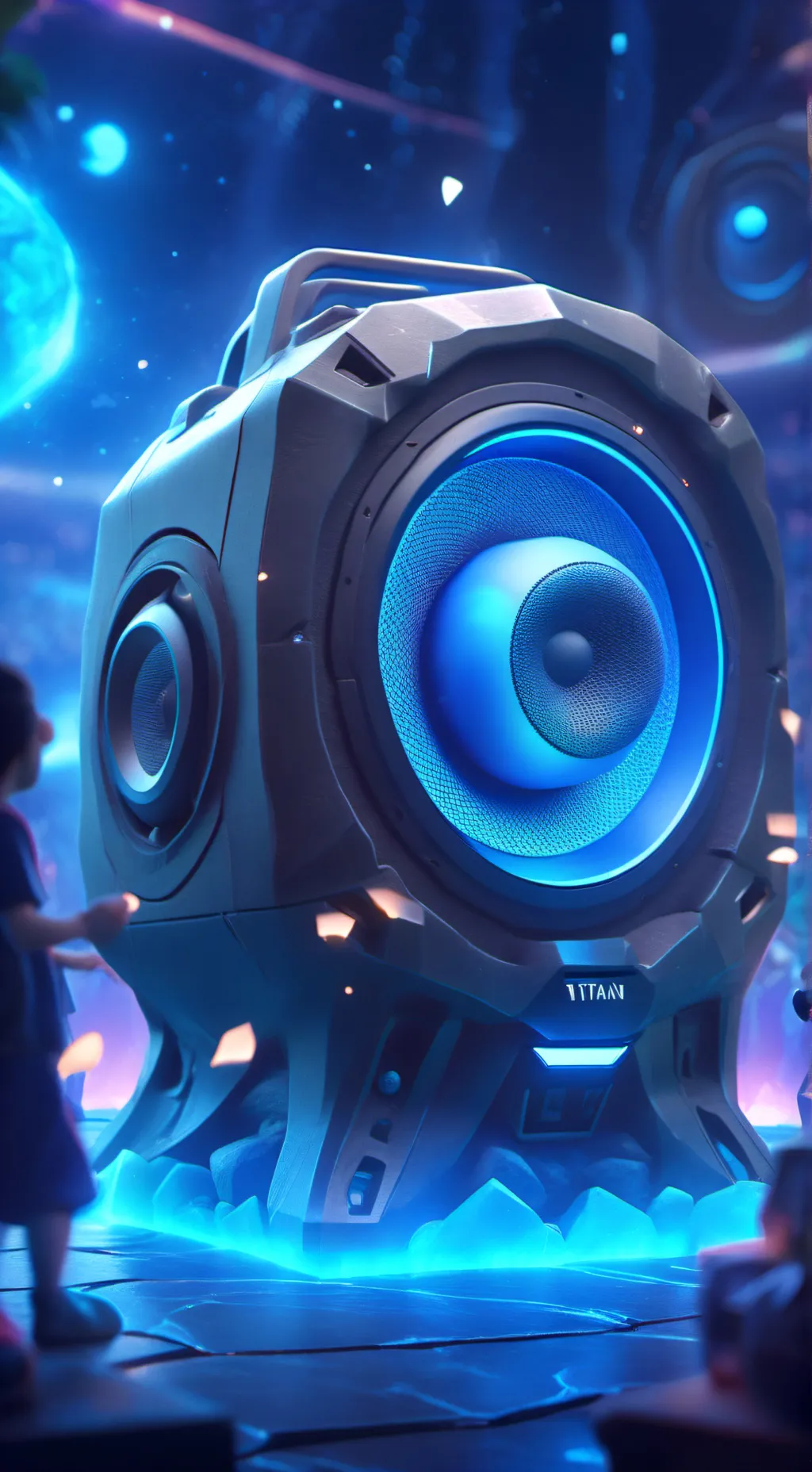 ai character: titan speaker background