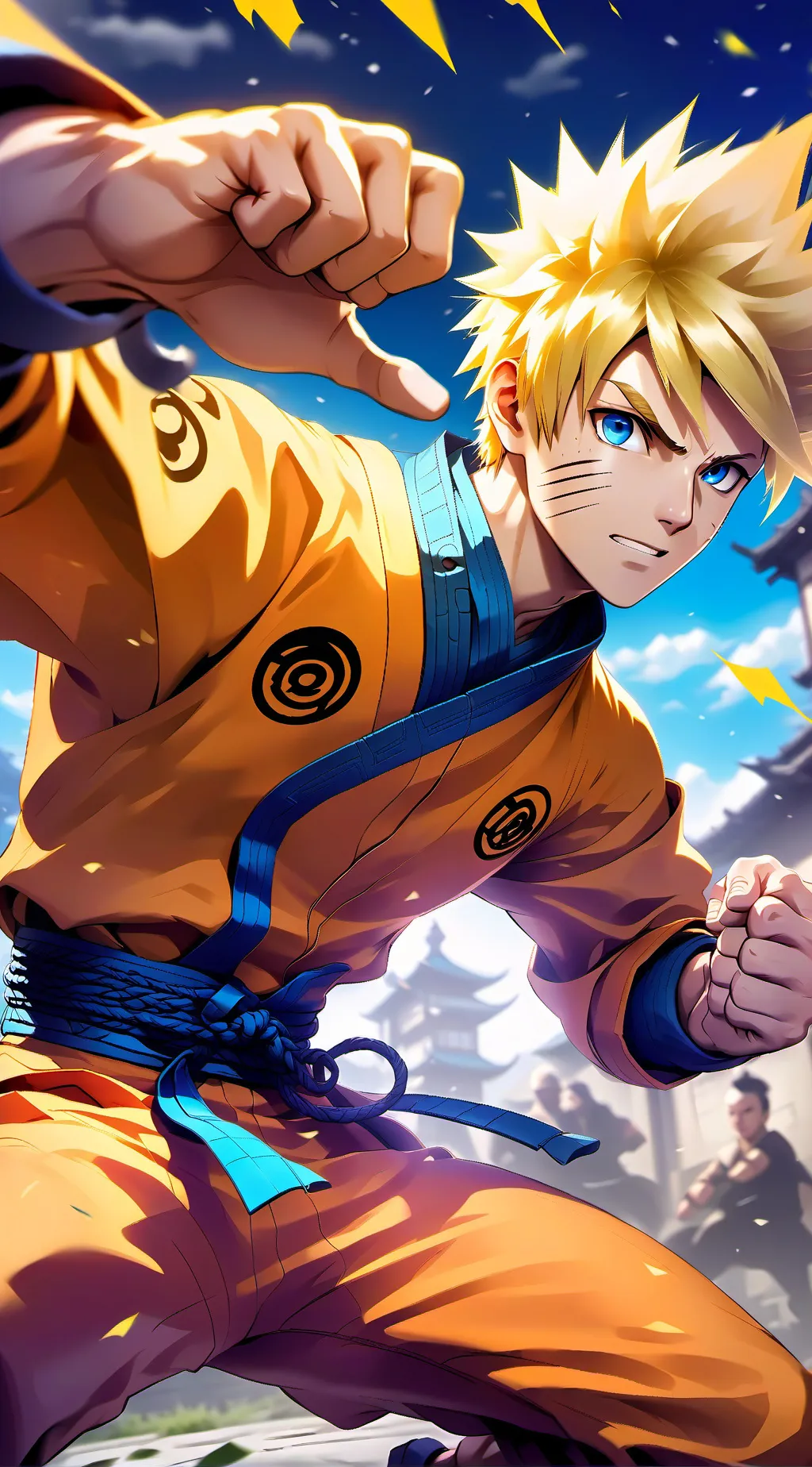 ai character: Naruto Uzumaki background