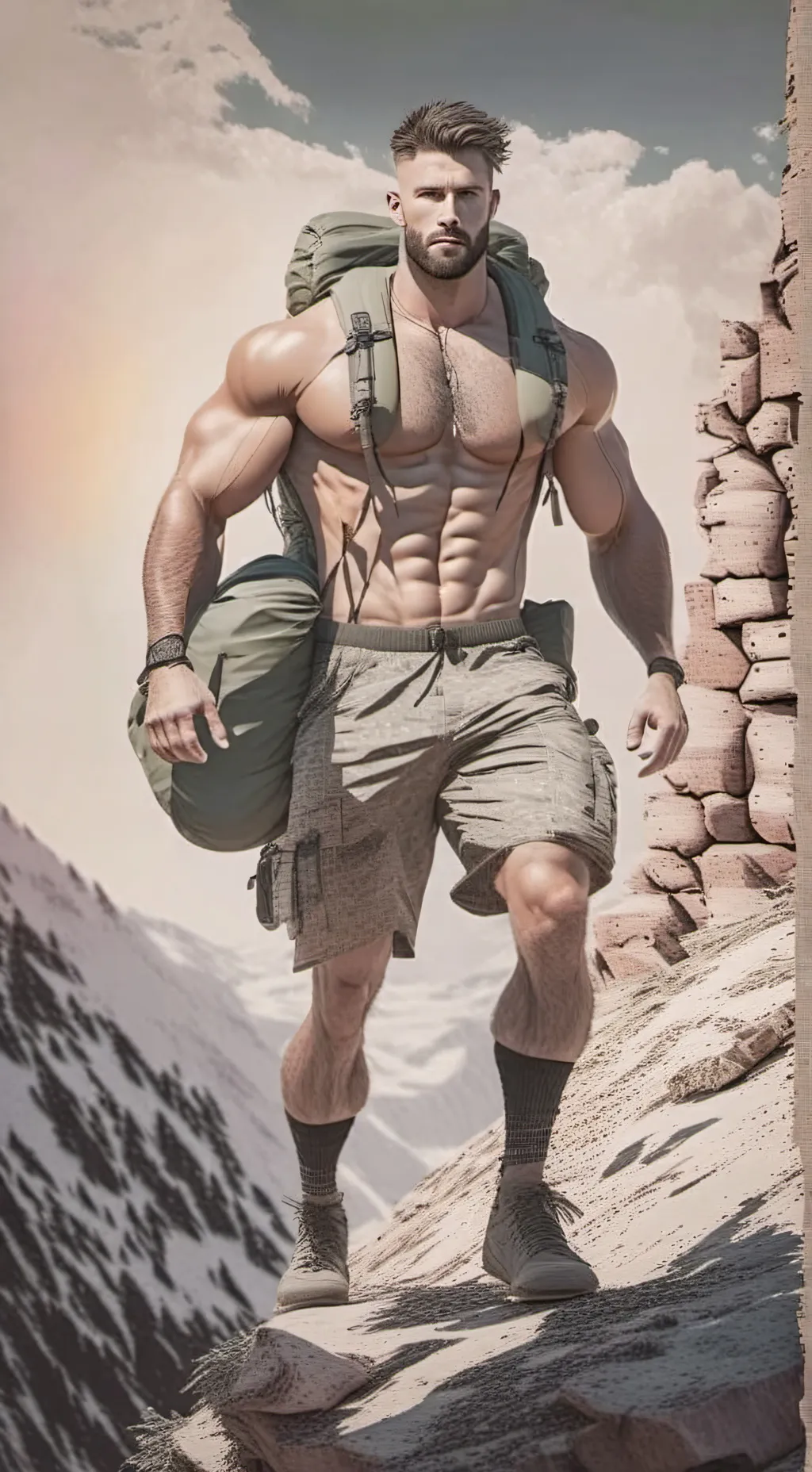 ai character: Kyle White background