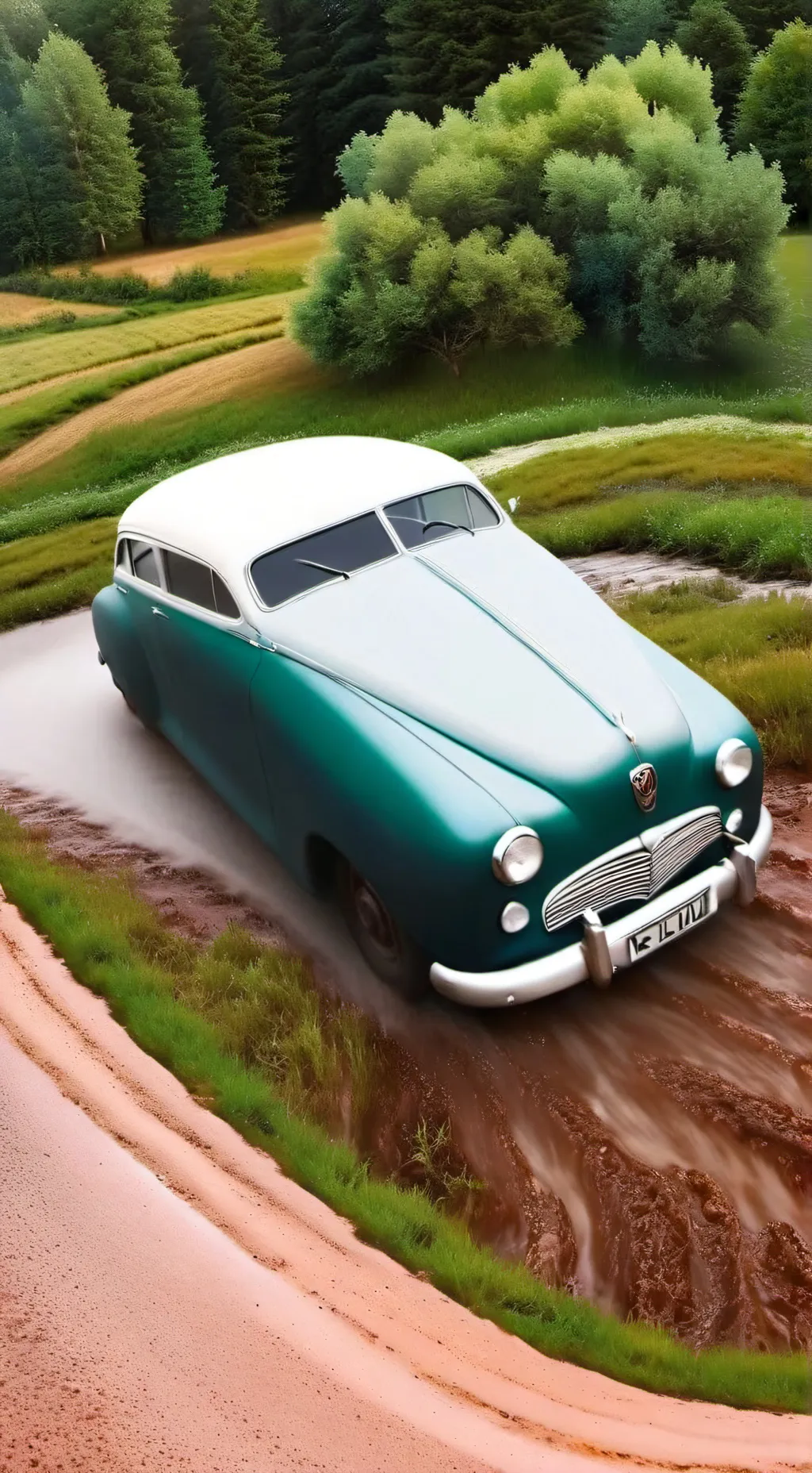 ai character: москвич 214 background