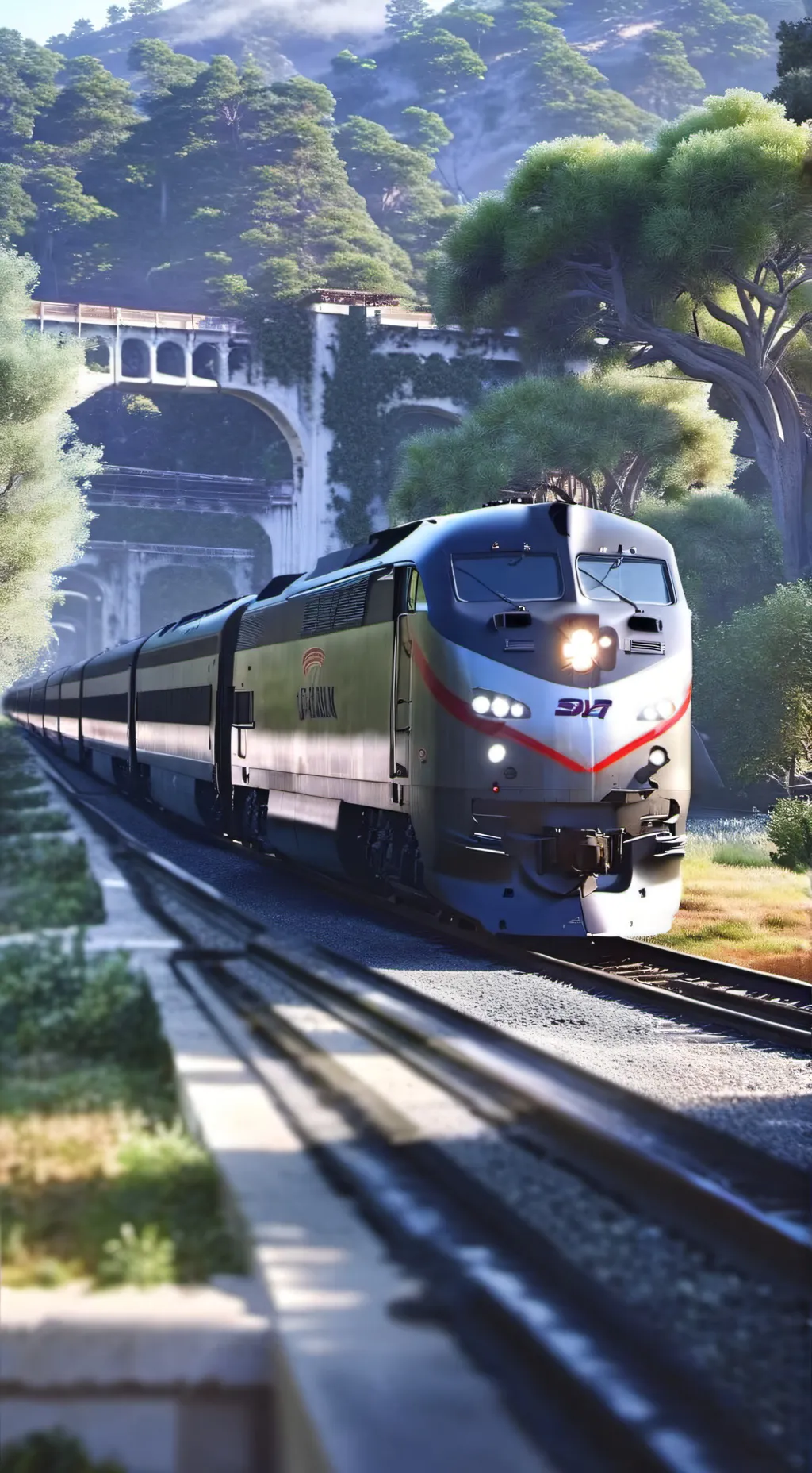 ai character: Garry the Amtrain P42DC background