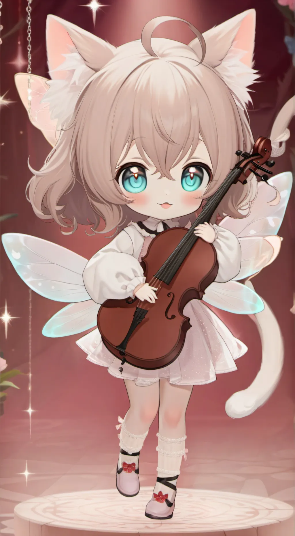 ai character: Fairy Voice Furry background