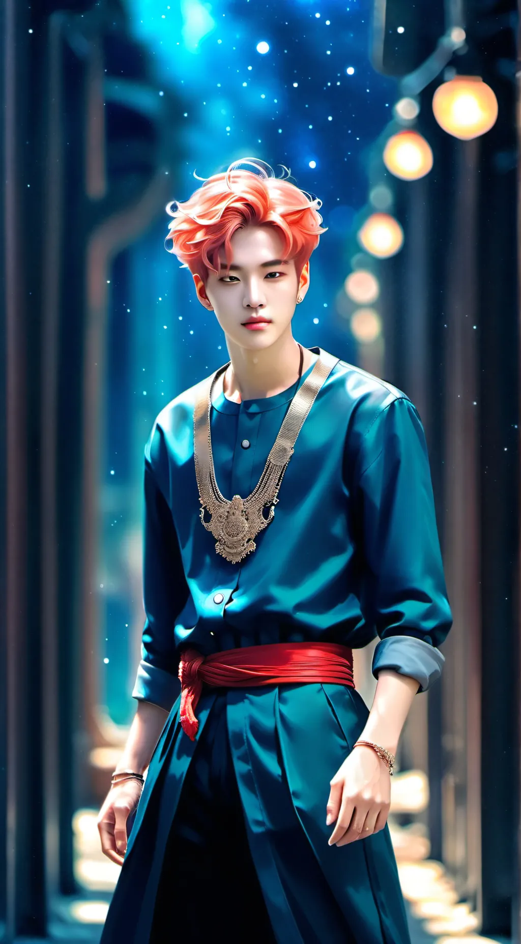 ai character: Park Jimin 🦁💗 background