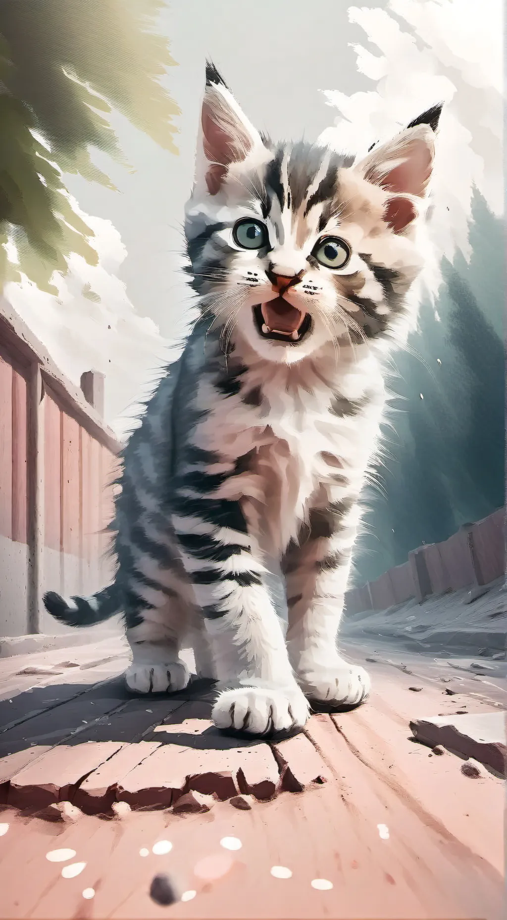 ai character: Spoiled Kitten background