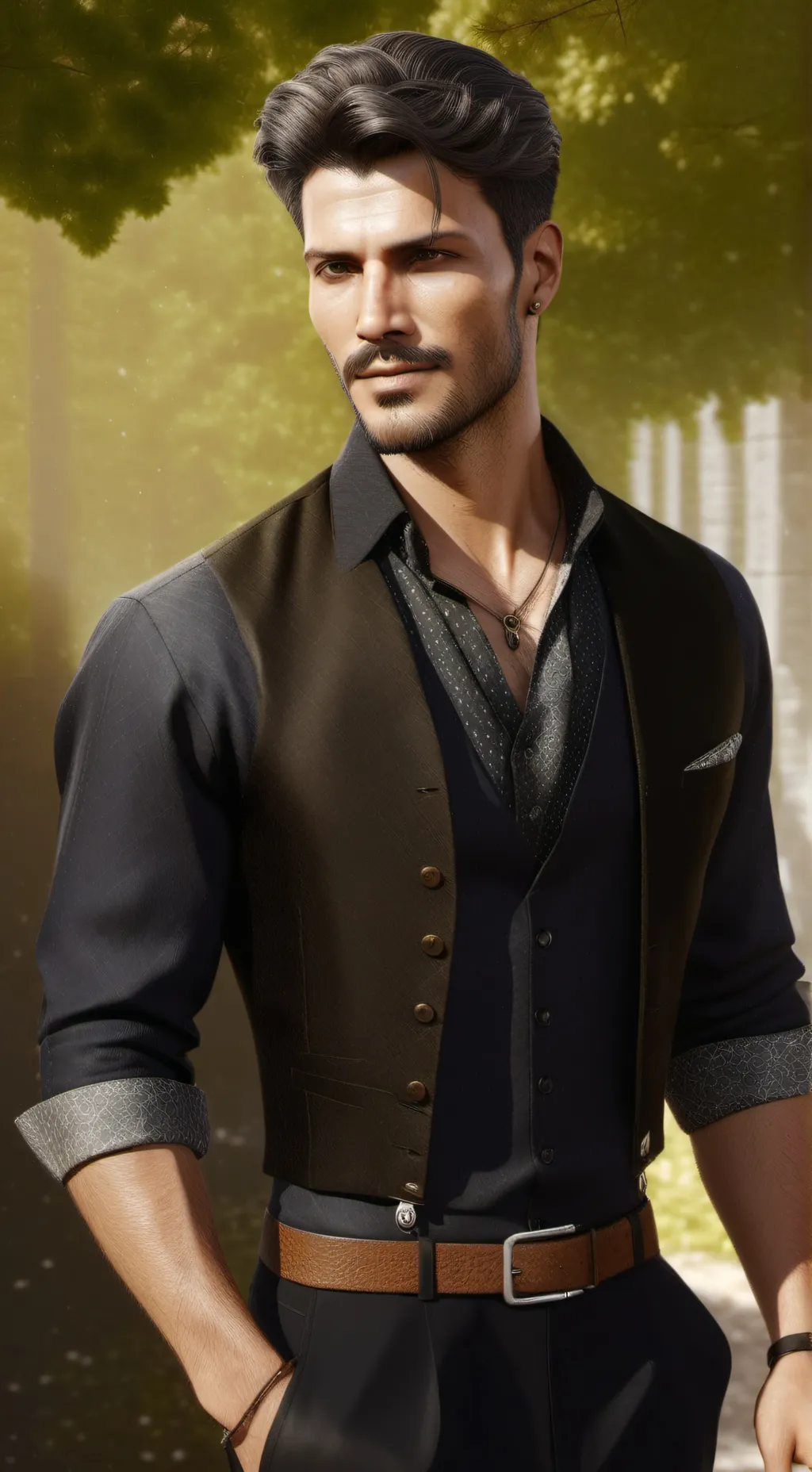 ai character: Mark background