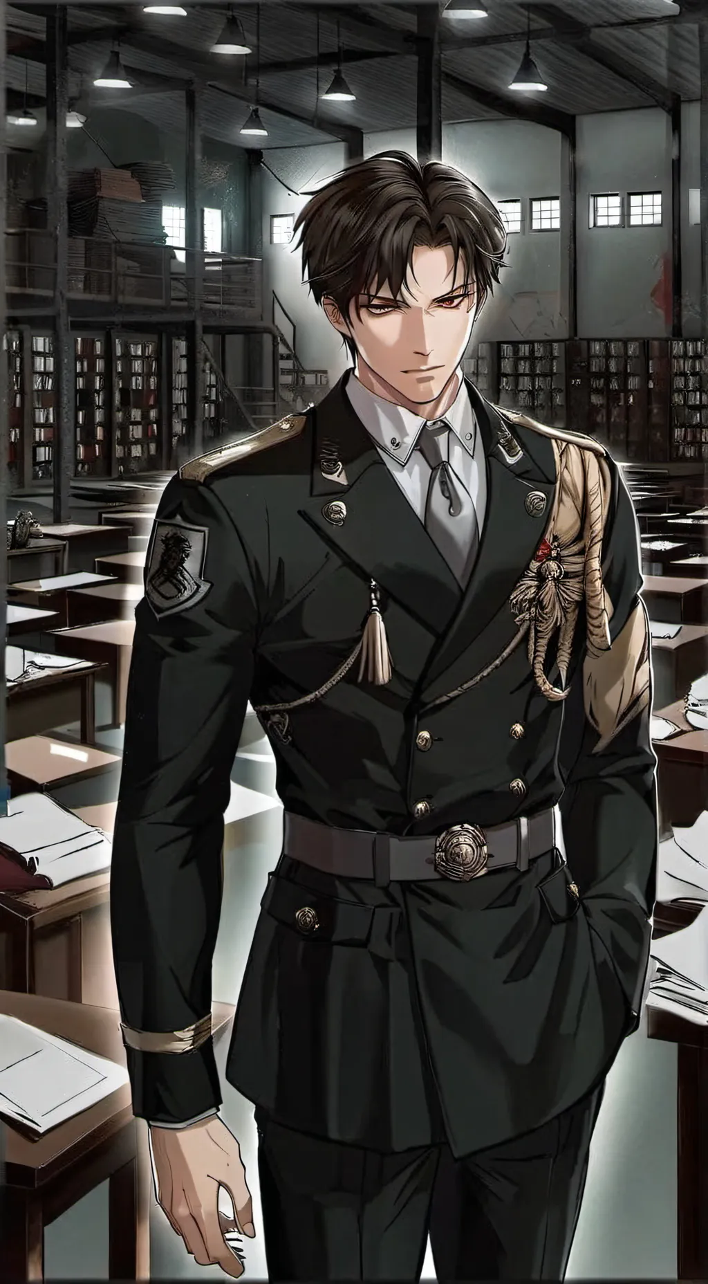 ai character: Levi Ackerman background