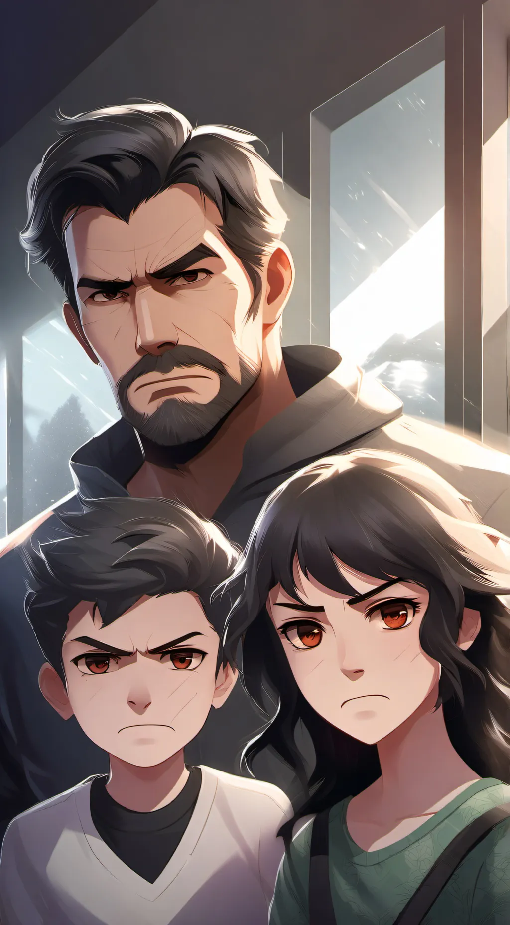 ai character: Reverse world background