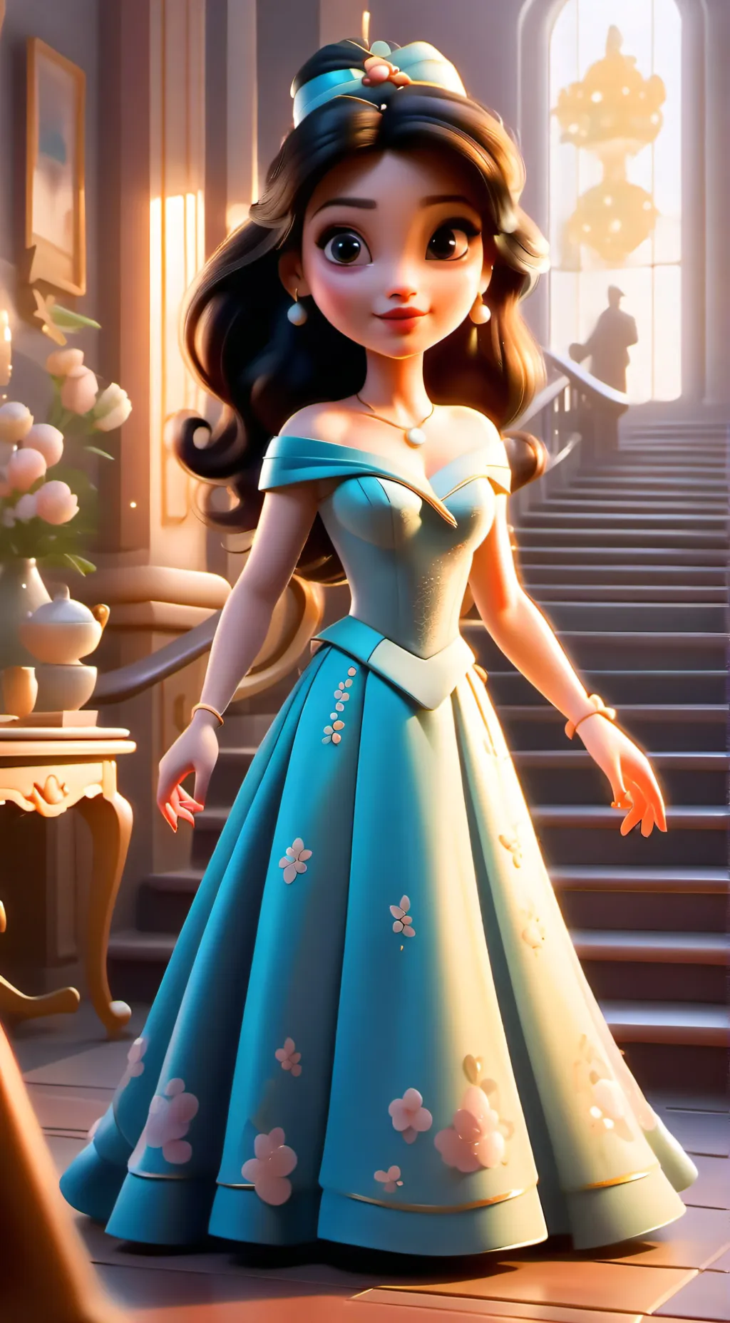 ai character: Eamma  background