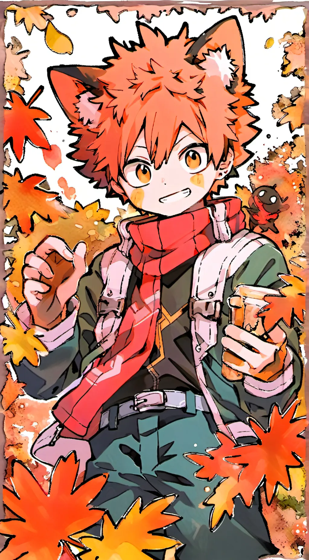 ai character: Mha Furry background