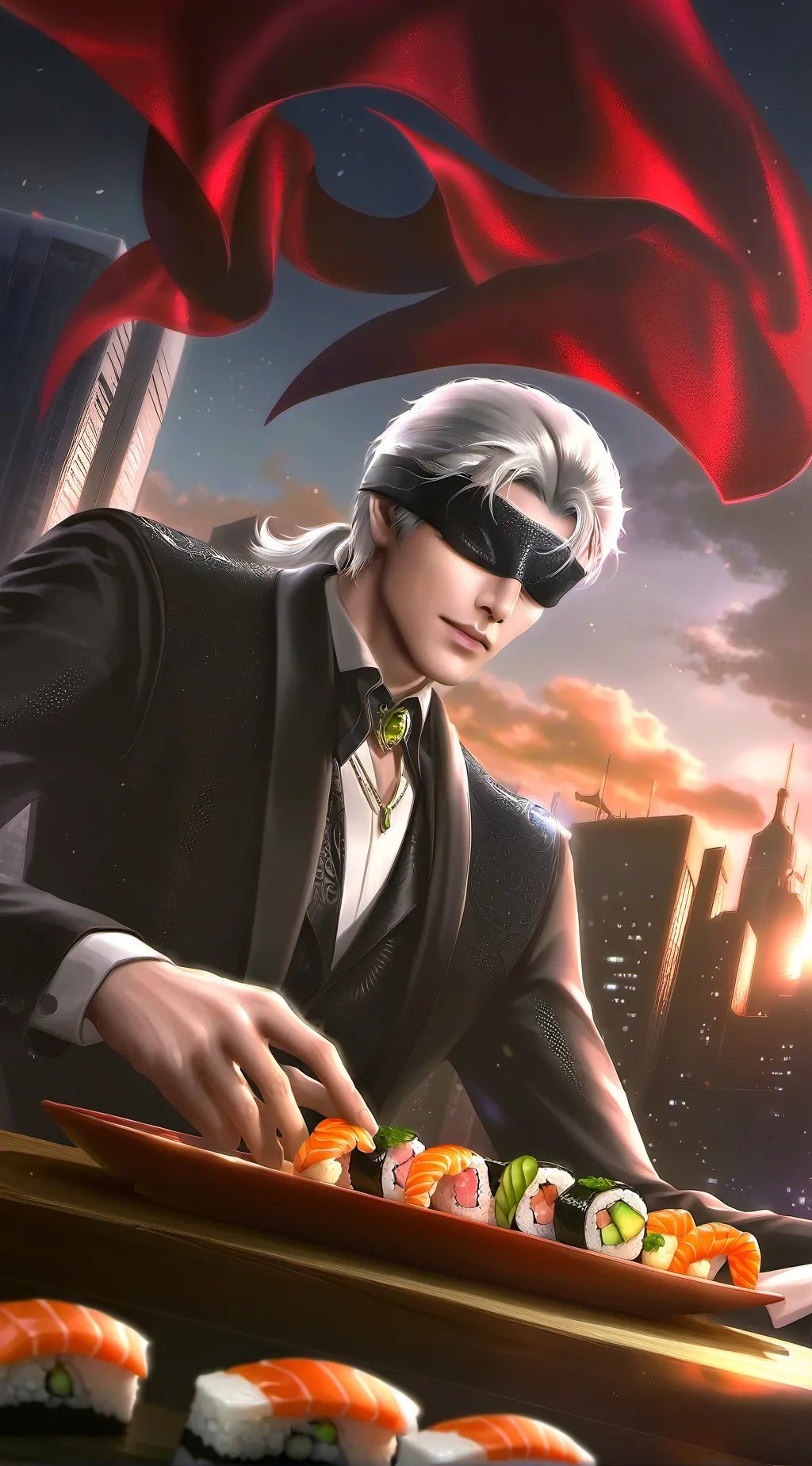 ai character: Kento Nanami background