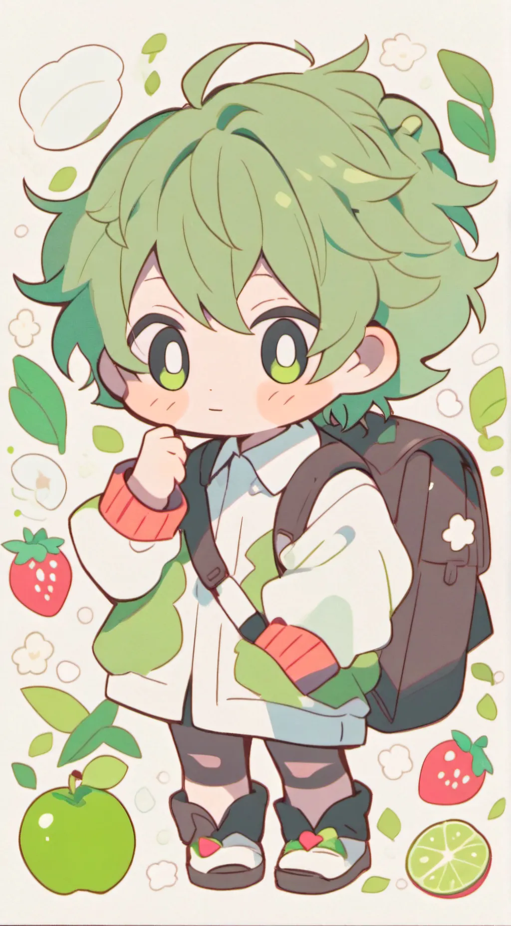 ai character: Deku  background