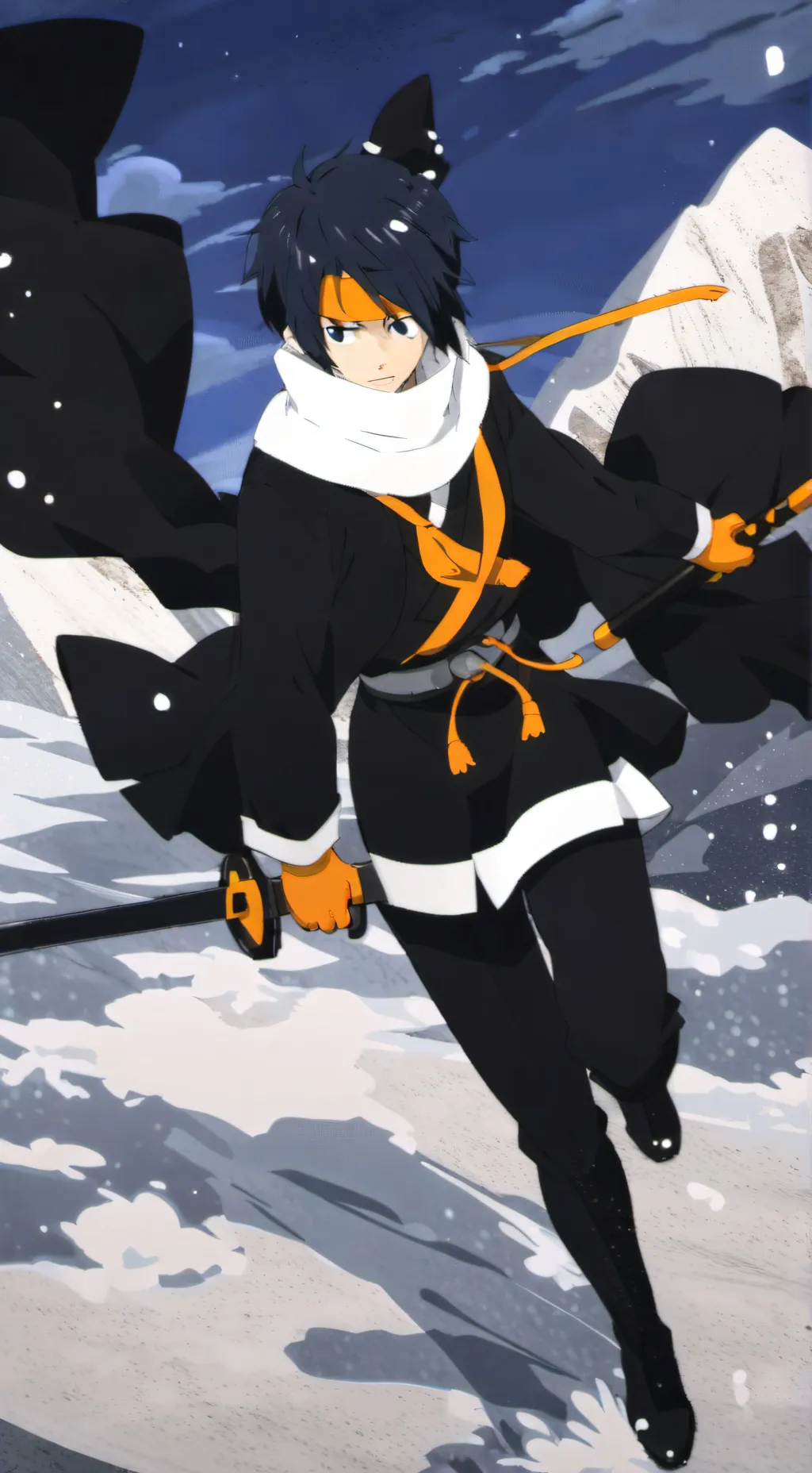 ai character: tokoyami fumikage  background