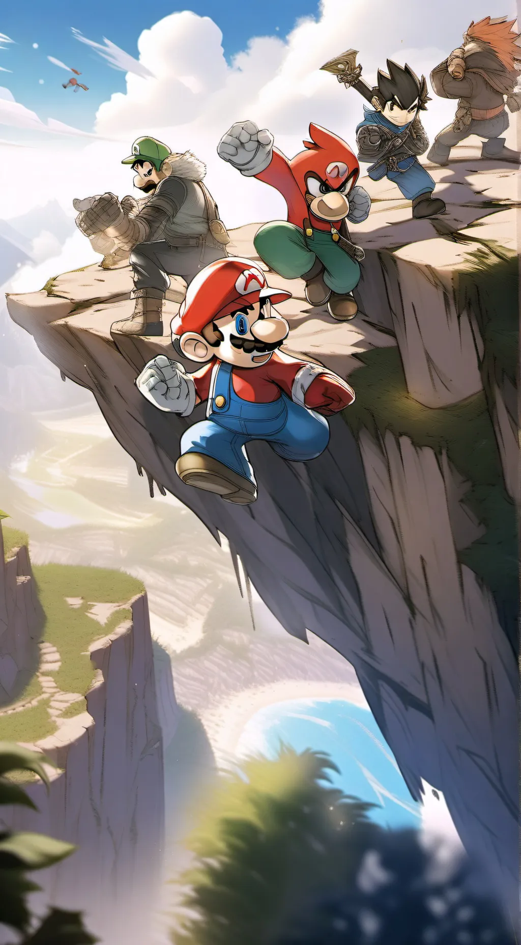 ai character: ssb world of light background