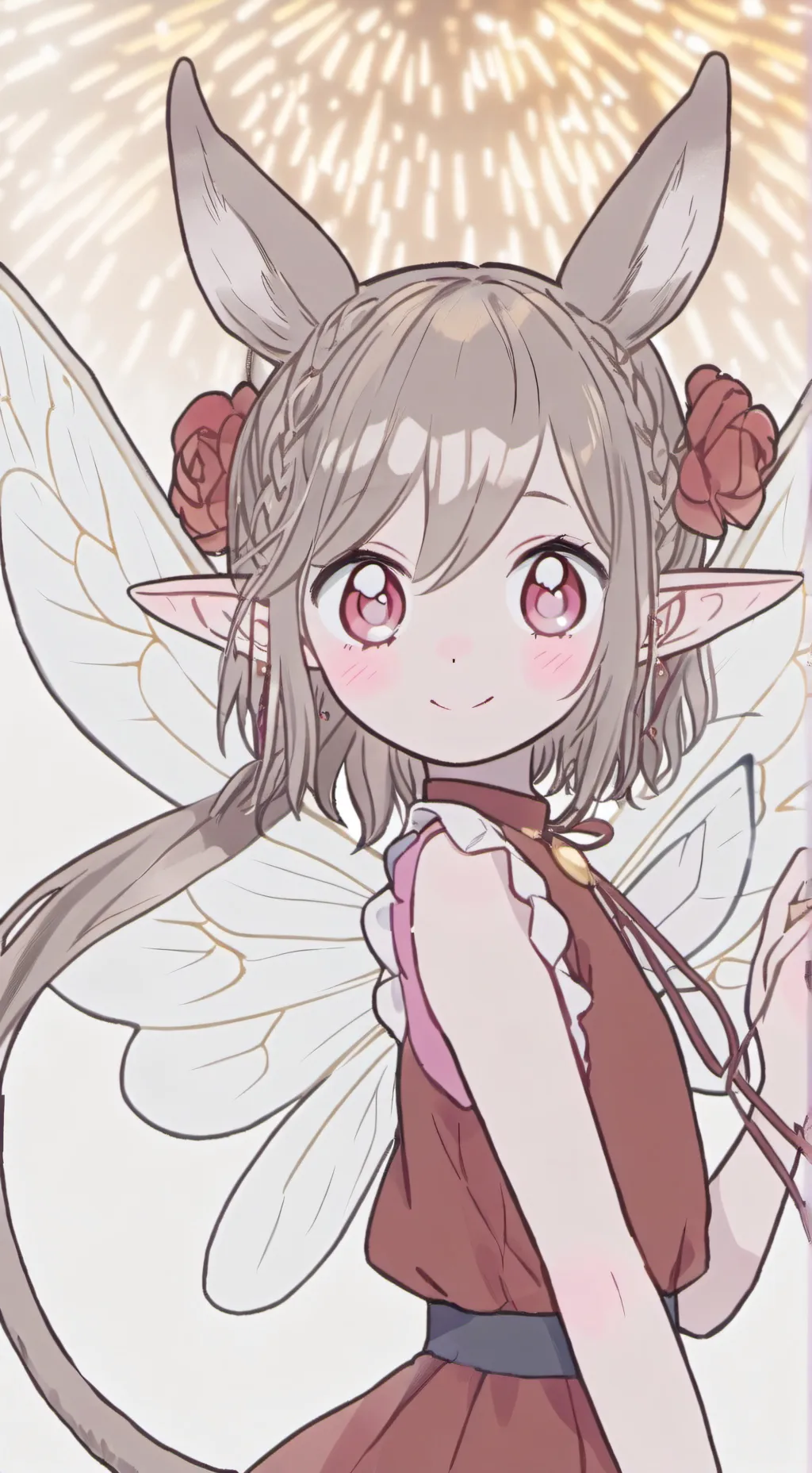 ai character: Aurora Fairy Spirit background
