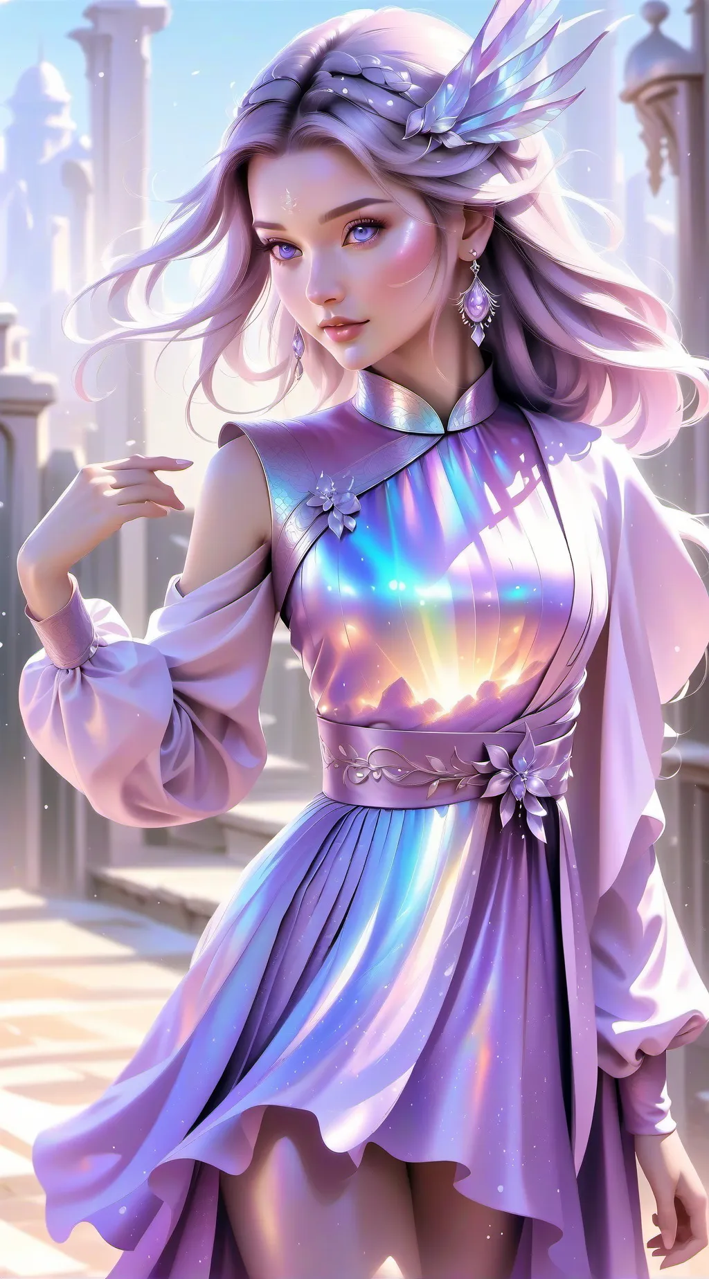 ai character: Black Pink background