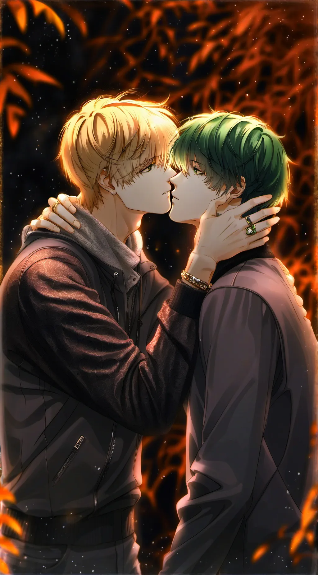 ai character: DekuXBakugo (girl) background