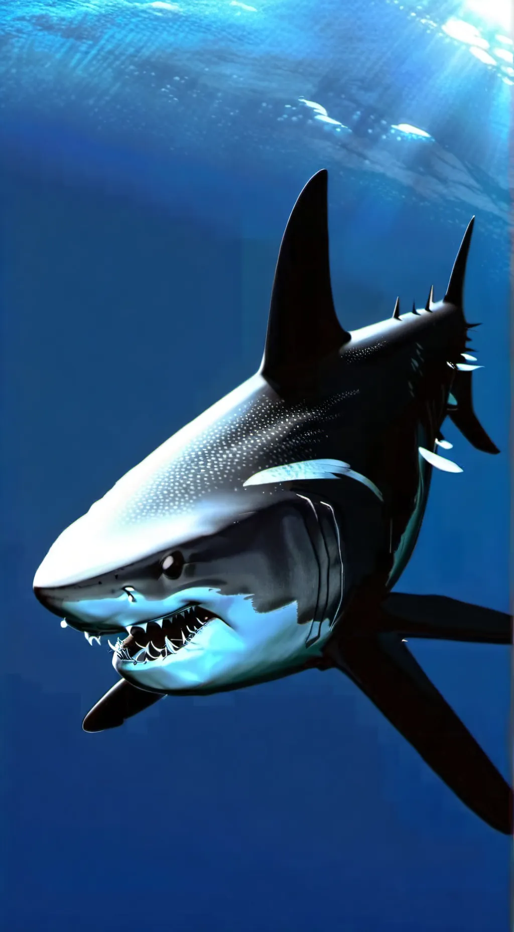 ai character: squidshark background