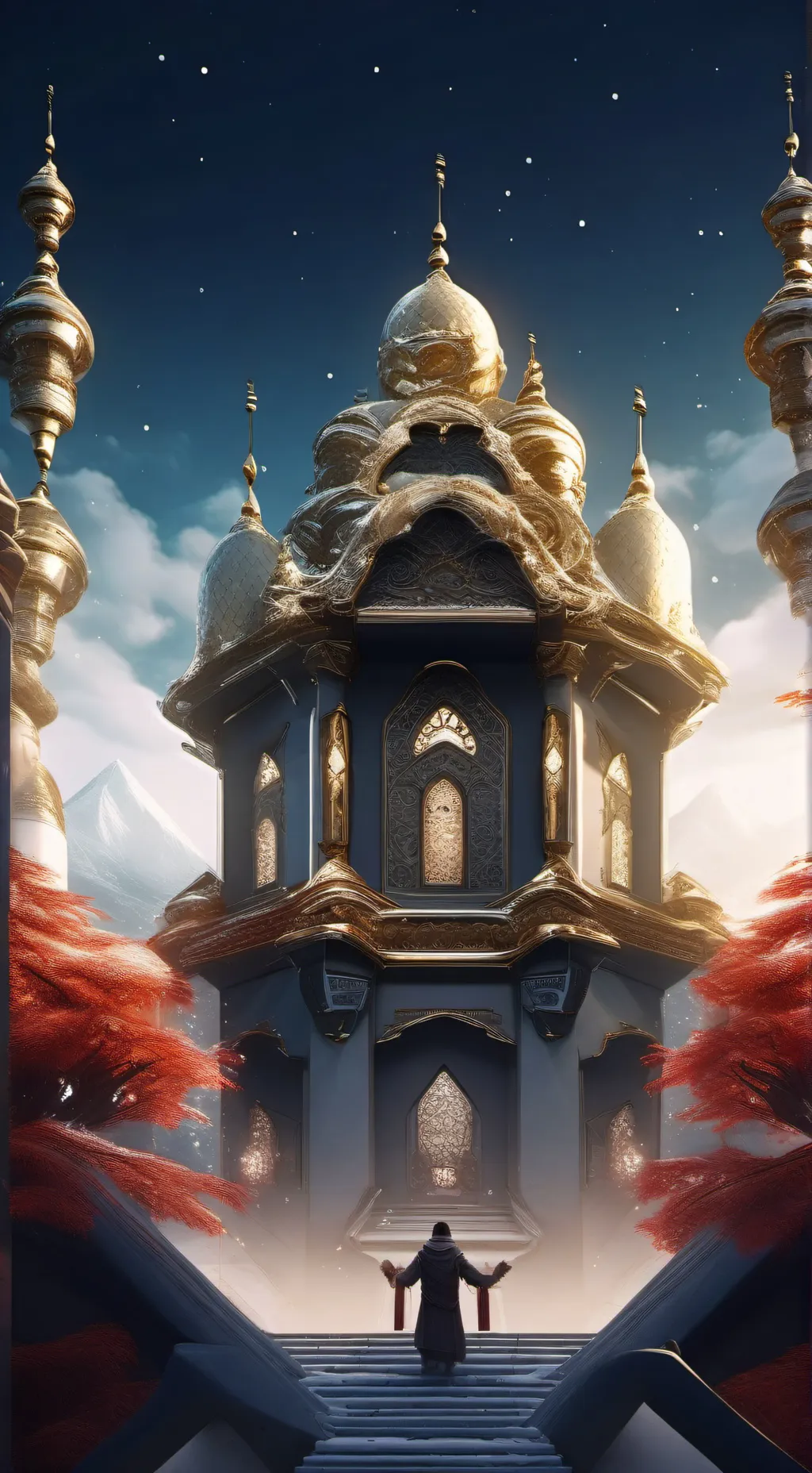 ai character: Squid game school background