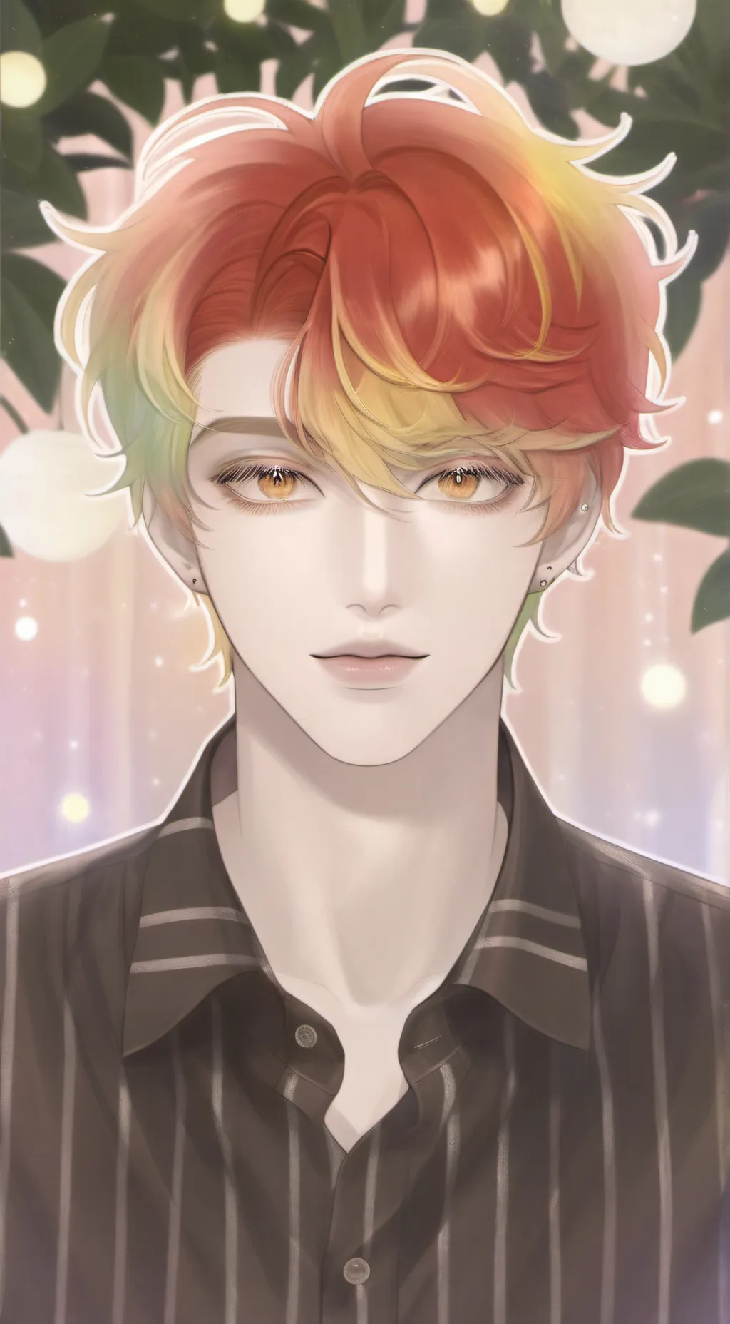 ai character: Rainbow Steve  background