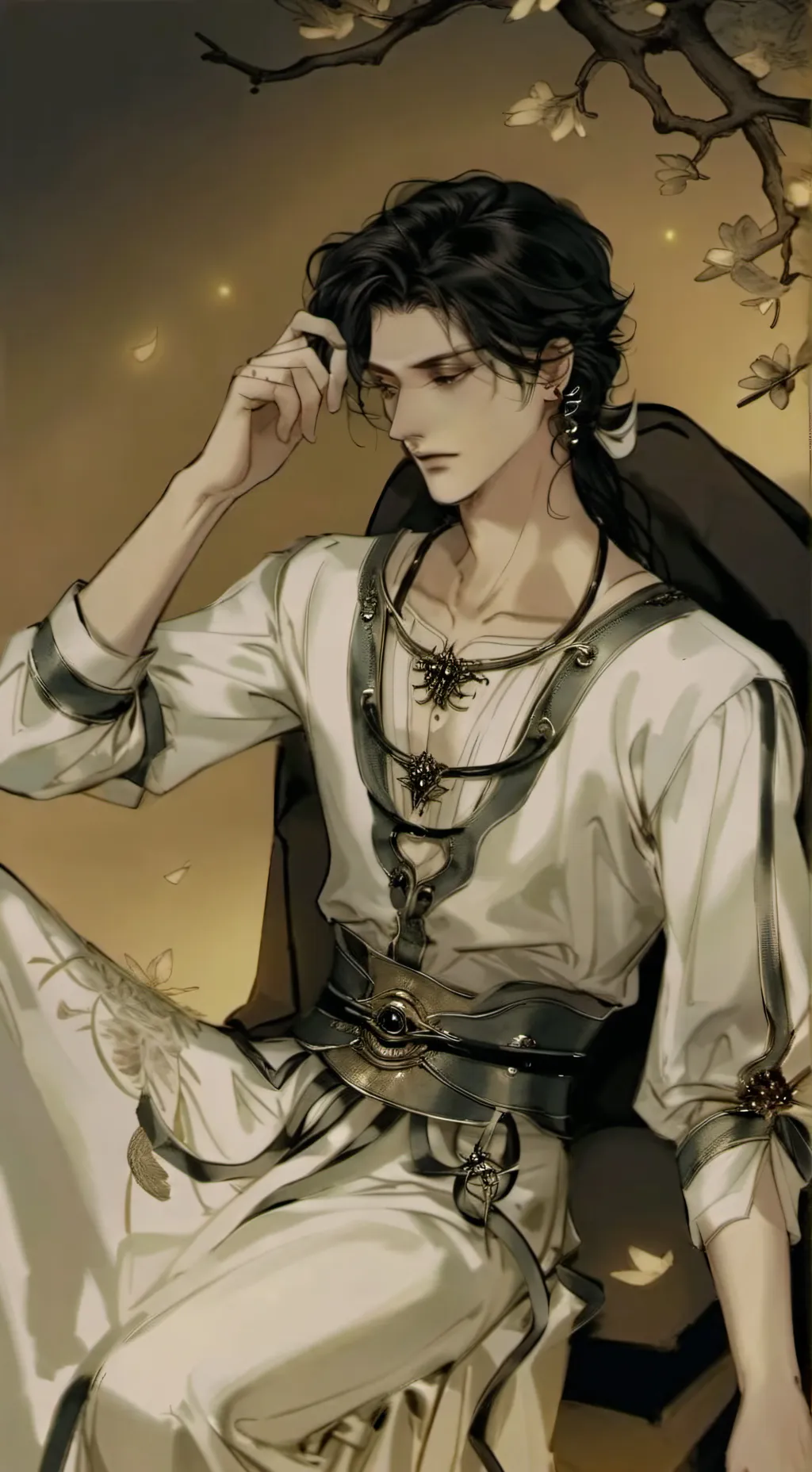 ai character: B R A N D O N  background