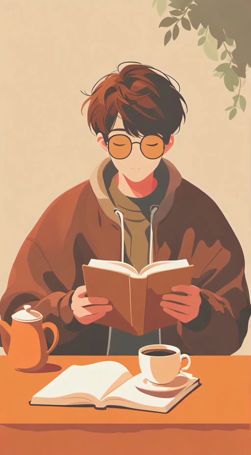 ai character: Dark coaco cookie background