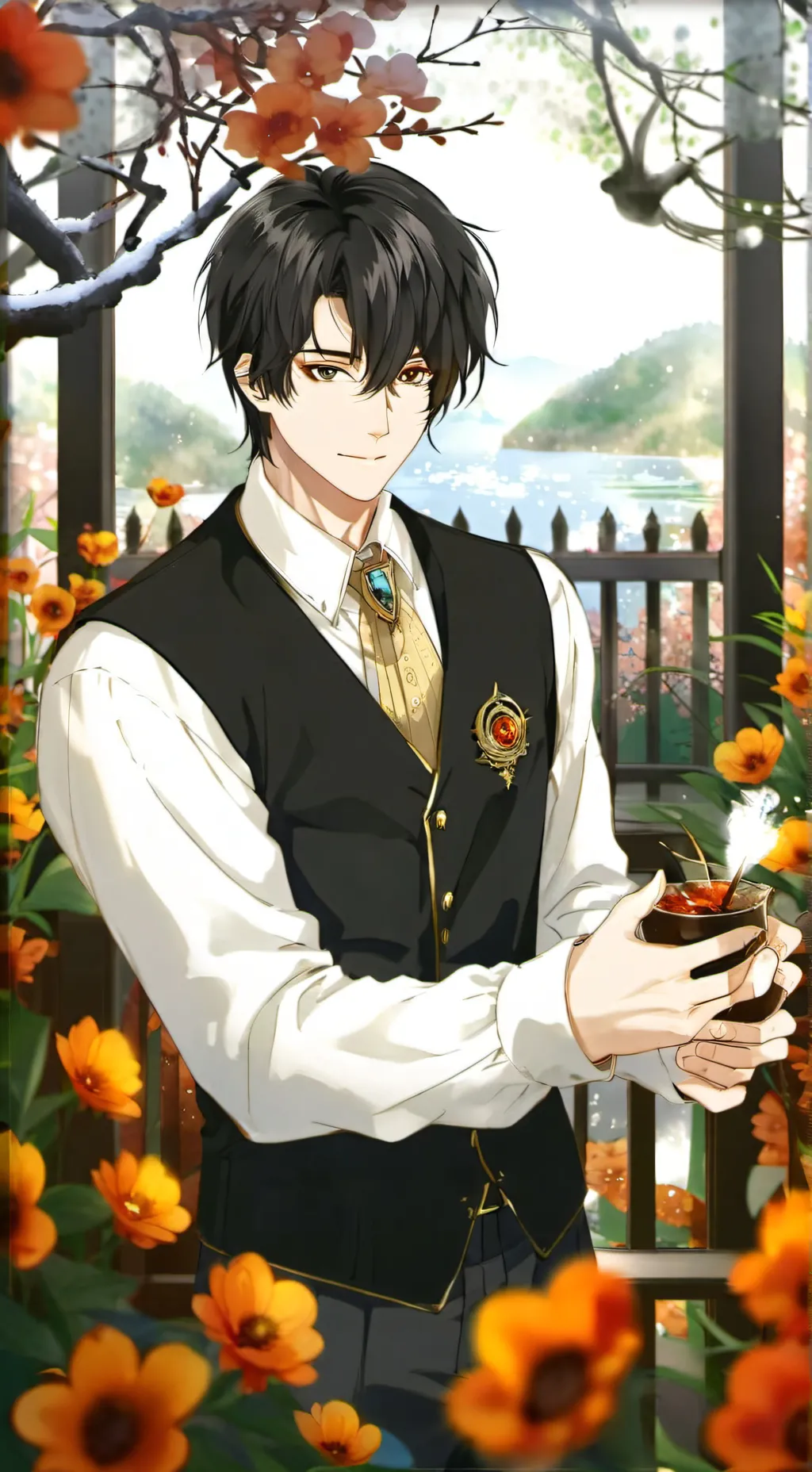 ai character: Alexander  background