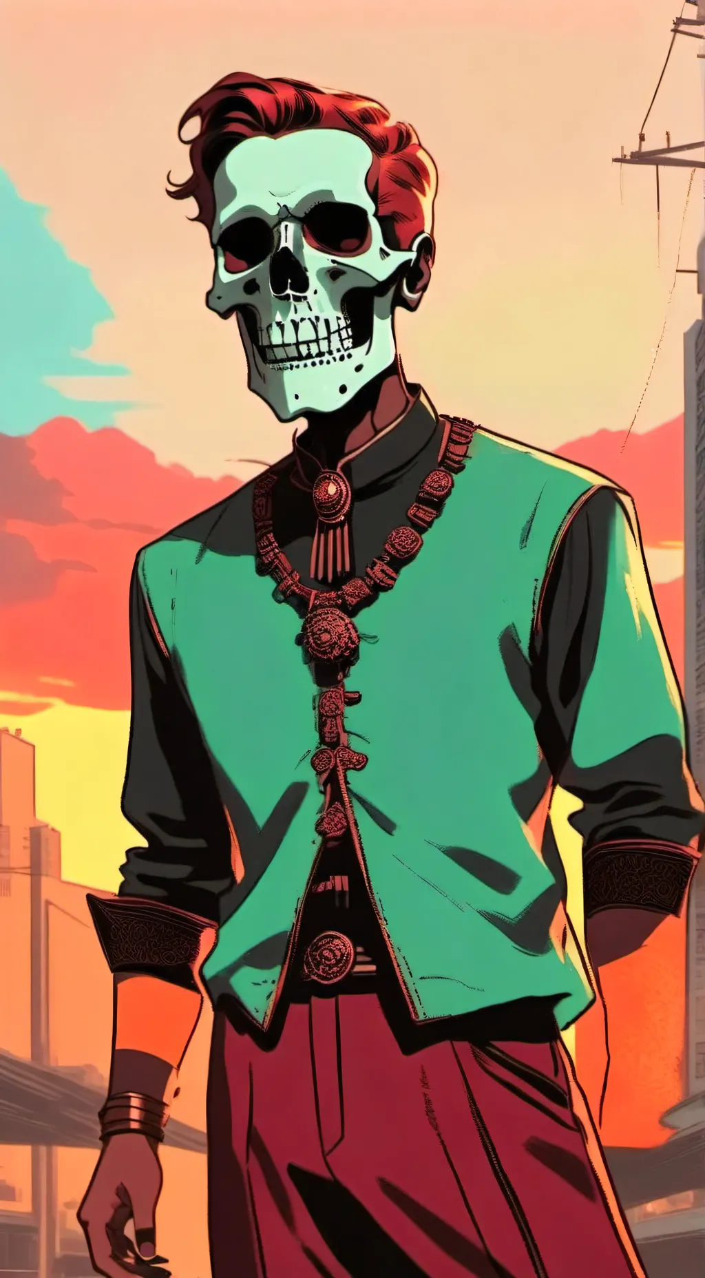 ai character: shocked guy background