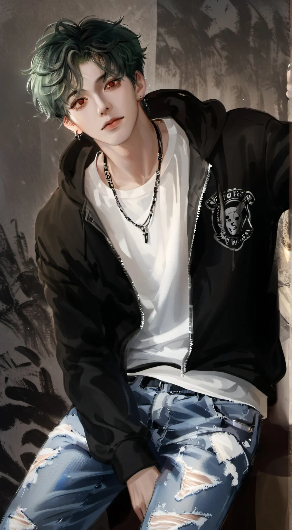 ai character: Akira🧶🪡 background